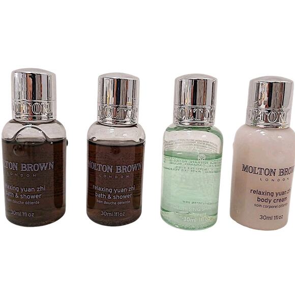 4pc Molton Brown Spa Bath Product Set Travel Size Luxury Toiletries Set - Picture 1 of 7